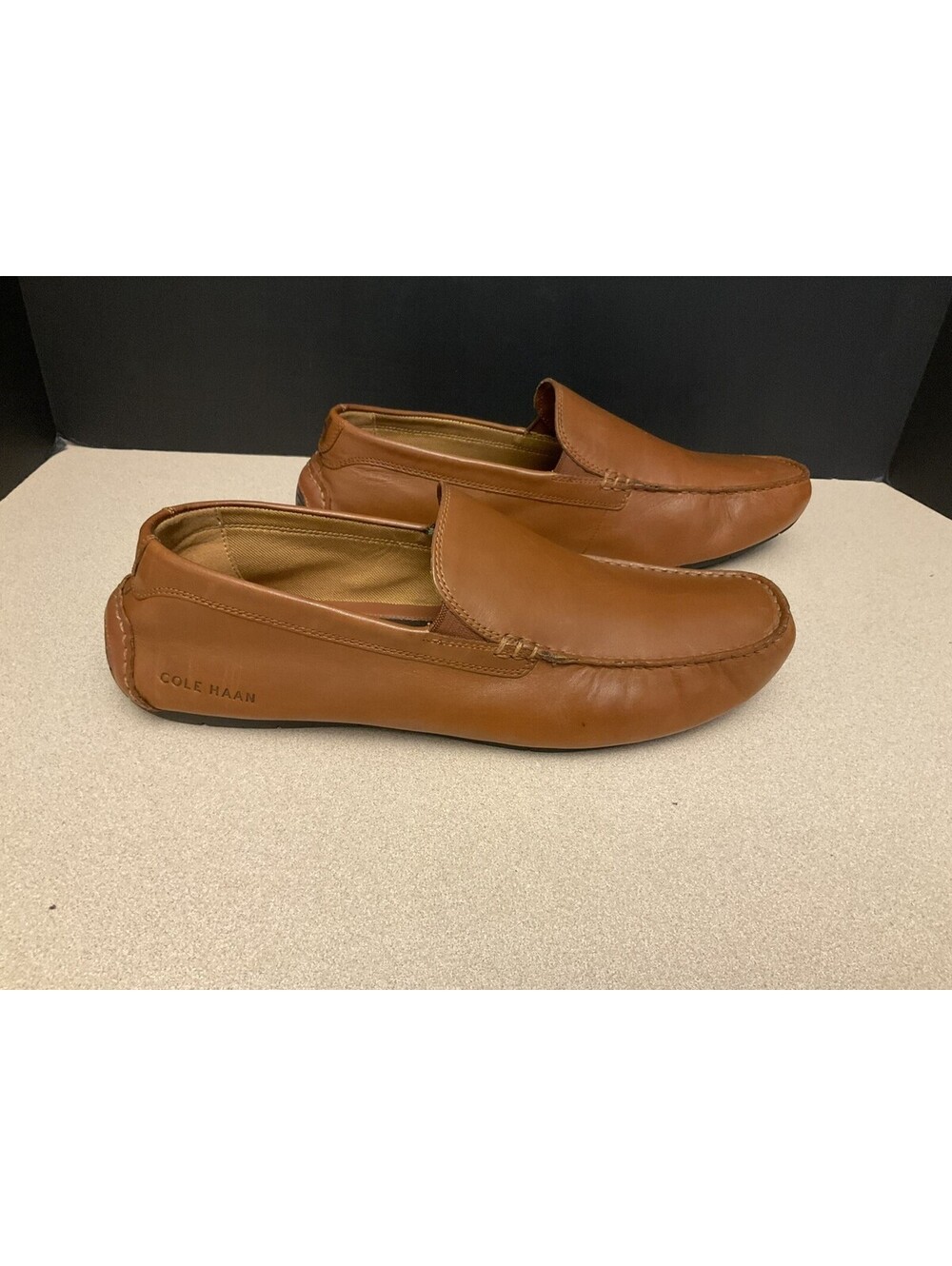 Mens Cole Haan Markman Plain Leather Driving Slip On Loafers. Size 11M. Nice!!!